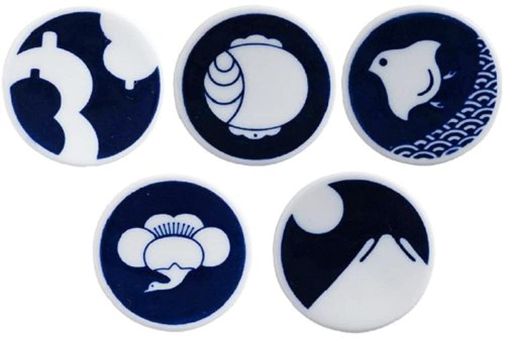 Kihara KOMON chopstick set of 5 rests,