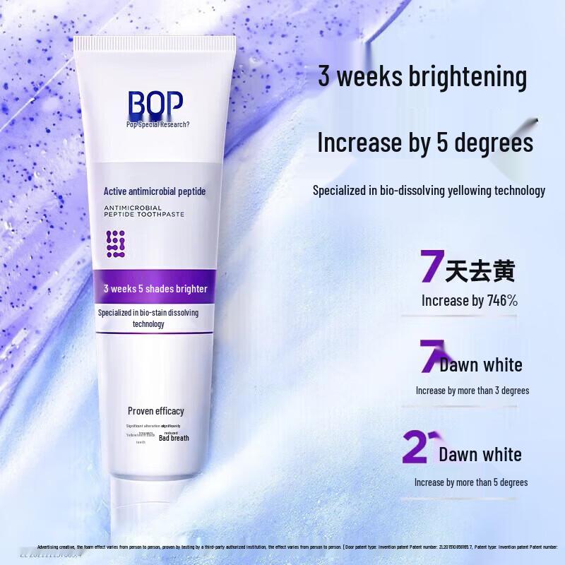 Bop Active Antibacterial Whitening Toothpaste Twin Pack