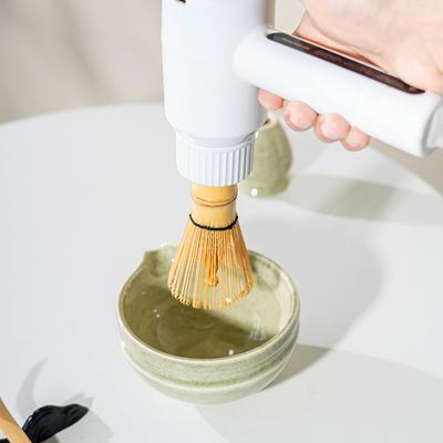 Neues Matcha-Elektro-Rührbesen-Set – Wiederaufladbarer Handmixer mit Schneebesen und Halterung, elektrischer Handmixer für Matcha-Tee-Liebhaber