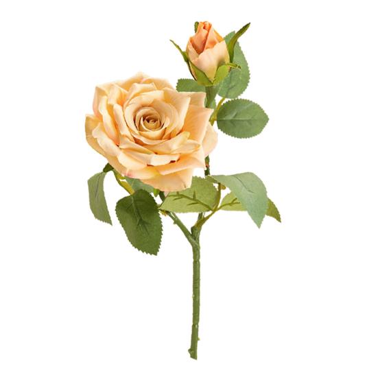 Faux Flower Atrakcyjny Łatwy w pielęgnacji Lekki Świetny 2 głowice Fałszywy Kwiat Róży Dekoracja dla Gospodarstwa Domowego