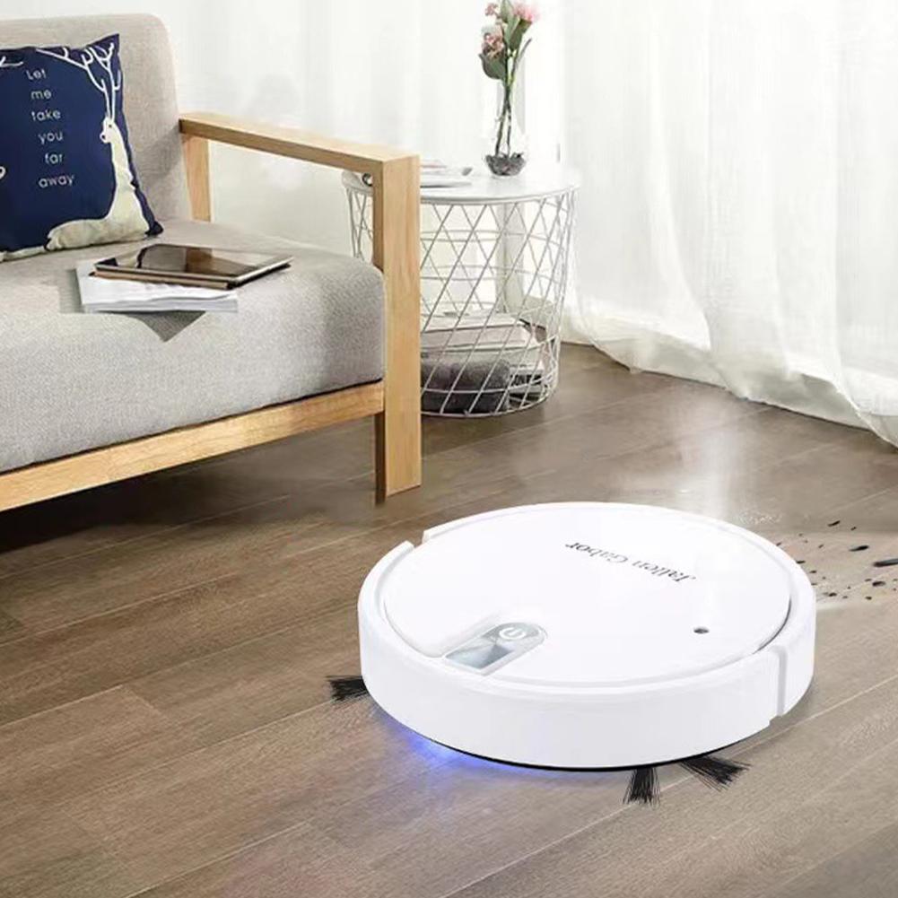 Smart Robot Vacuum Cleaner with Suction Robot Vacuum and Mop with Rubber Brush for Pet Hair Carpets and More