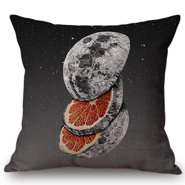 Modern Fruits Pattern Design Throw Pillow Case Pear Lemon Bicycle Summer Harmony Car Sofa Decoration Cushion Cover Cojines