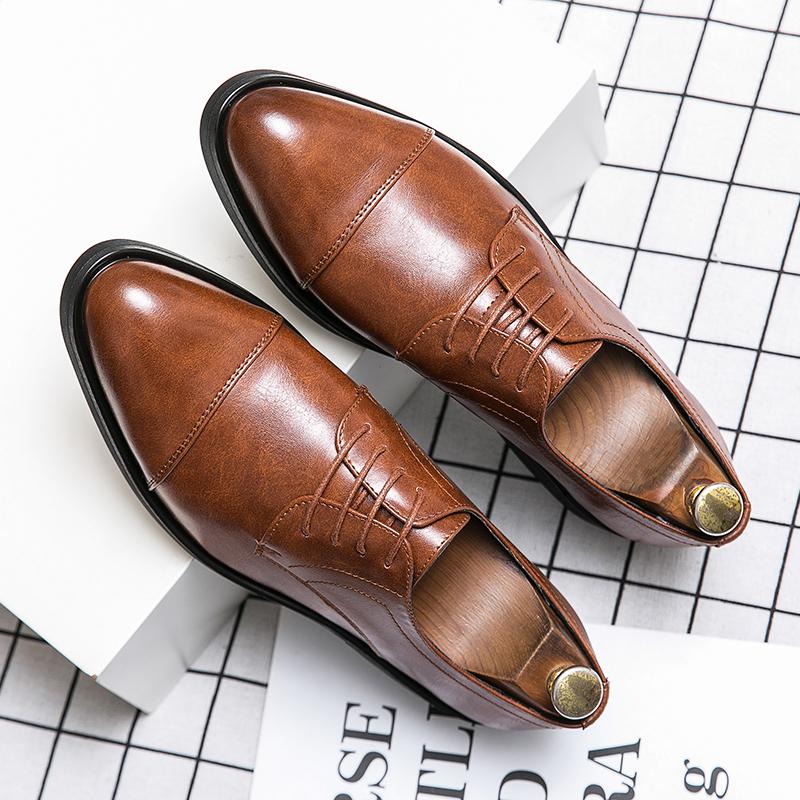 Fashion Business Men Formal Shoes Leather Shoes Mens Fashion Casual Dress Shoes Classic Italian Formal Oxford Shoe For Men wedding shoes