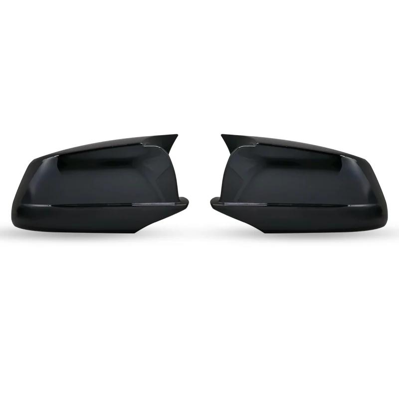 For BMW 5 Series F10 F11 F18 2010-2013 Side Mirror Cover Cap Black/Carbon Fiber Look ABS Plastic M Performance Style Replacement