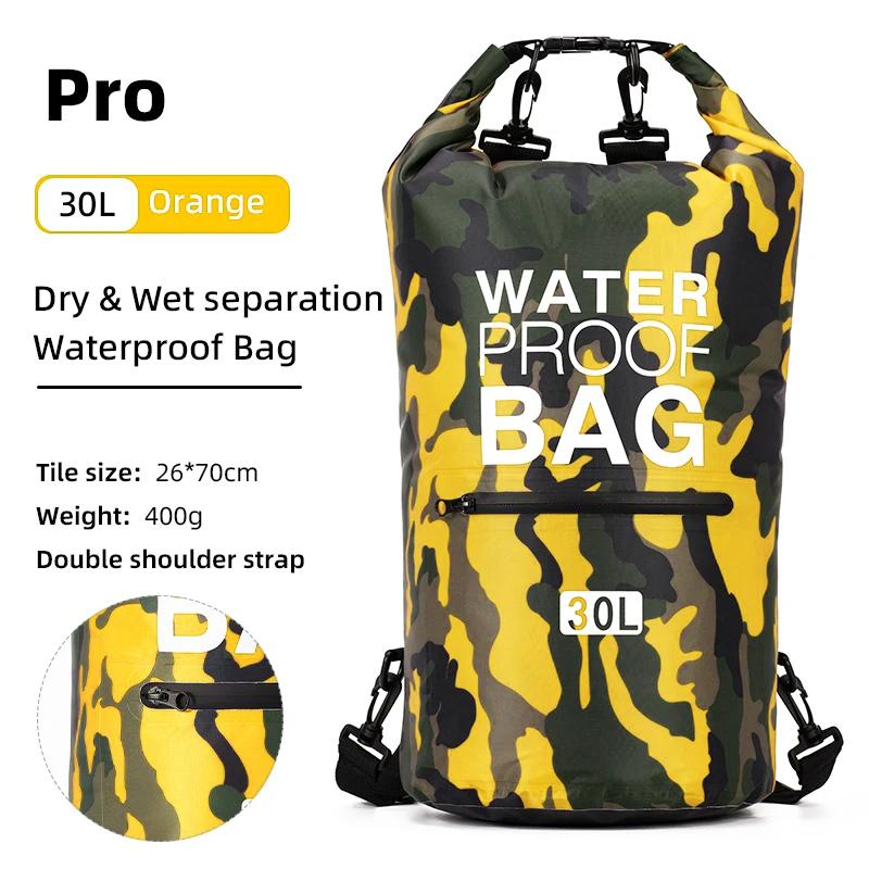 Schwimm PVC Pack Trockenbeutel Rucksack für Damen Herren 10L 15L 20L 30L Wasserdicht Schulter Kajak Treiben Rafting Surfen Bootfahren Tasche