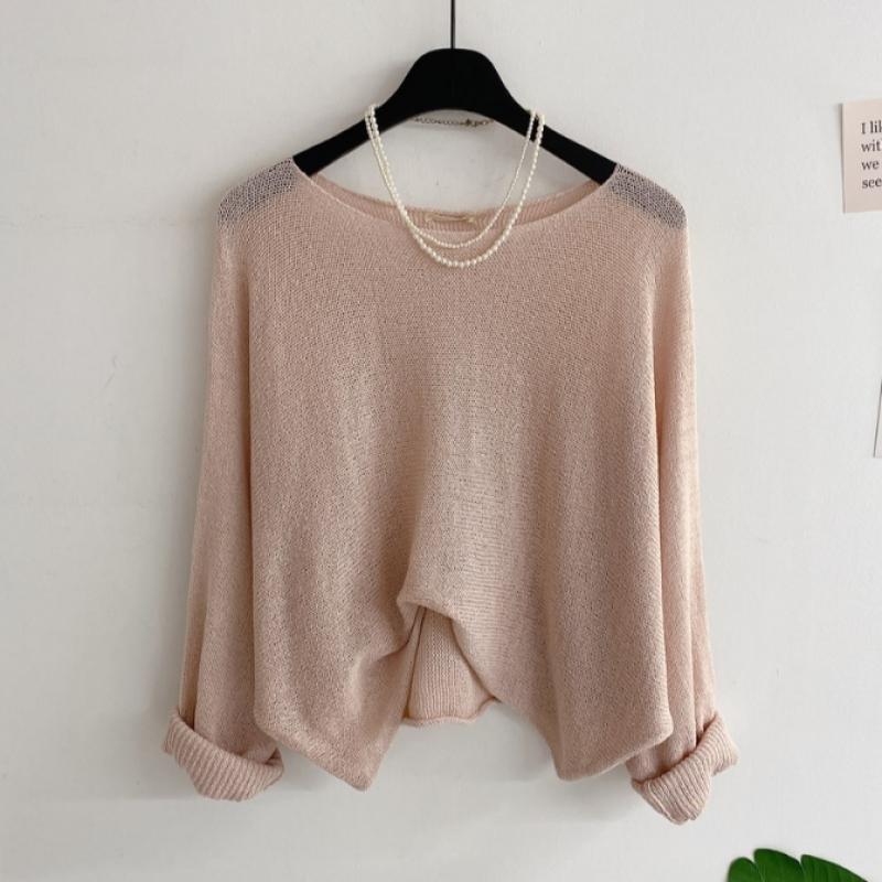 Honey J Loose Fit Floret Long Sleeve Knit 7color