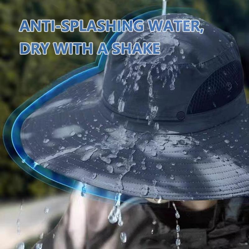 Breathable Foldable Fishing Cap Adjustable UV Sun Protection Hat for Men Women Outdoor Hiking Camping