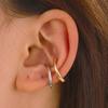 Fake Piercing Earcuff Irregular Ear Cuff Faux Earrings for Women Man Hiphop Vintage Cuffs Earclips Accessories Korean Fashio