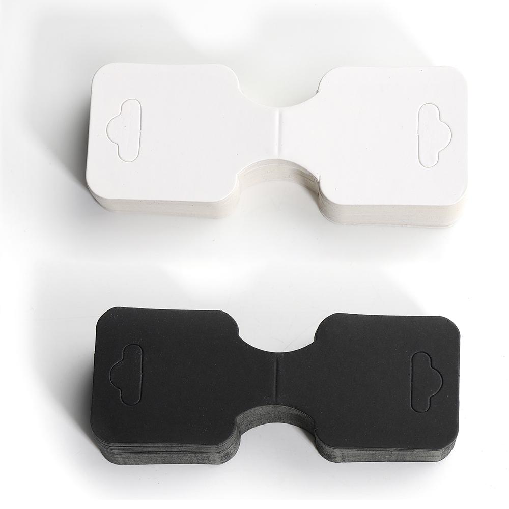 50pcs 3.5x9cm Kraft Paper Jewelry Display Cards Earring Necklace Showcase Cards Handmade Jewelry Packaging Hanging Display Cards