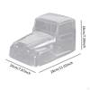Carroceria de caminhão RC transparente sem pintura realista faça você mesmo 11,02'' modelo de carro clássico