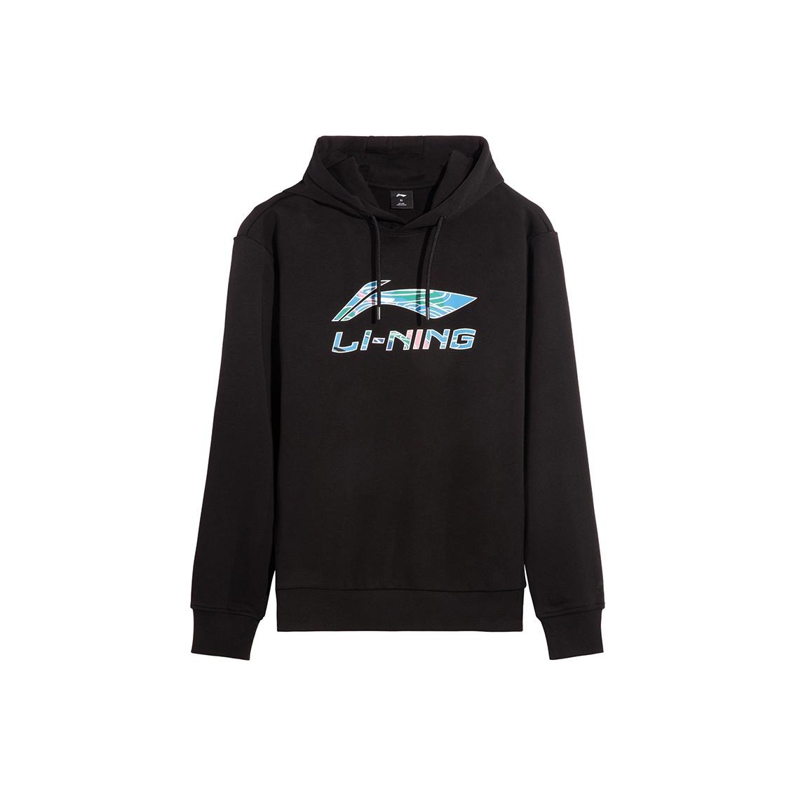 

Li Ning Пуловер с круглым вырезом Универсальная мода Спортивный образ жизни Удобный Трендовый Жизненность Простая толстовка Мужская толстовка AWDVJ01-3 S