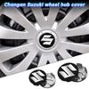 4 pièces 54/58mm Cache-moyeu de roue de voiture Capuchon en plastique Emblème Insigne Accessoires Auto Pour Suzuki Swift Sport Vitara Jimny SX4 Alto