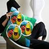 Funny L-Larva Cartoon Personalized picture text home decorative pillows Household Gifts 45x45cm
