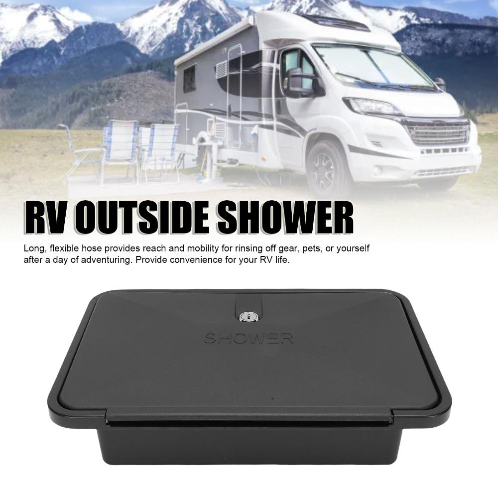 59.06 Inch Hose Exterior Shower Box Wall Mount Design Camper Shower Kit  For Camper Van
