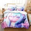 New Sagiri Izumi Bedding Set 3D Anime Cartoon Duvet Cover Kawaii Girls Adult Kid Bedroom 3 Piece Set