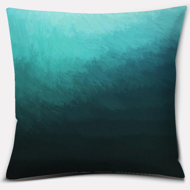 Blue and Green Fresh Decoration Series Pillow Gift Home Office Decoration Pillow Bedroom Sofa Car Cushion Cover