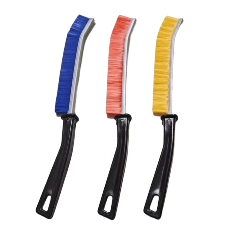 3Pcs Crevice Cleaning Brush Multifunctional Thin Brushes with Long Handle Ergonomic Quick Drying for Car Window Bathroom