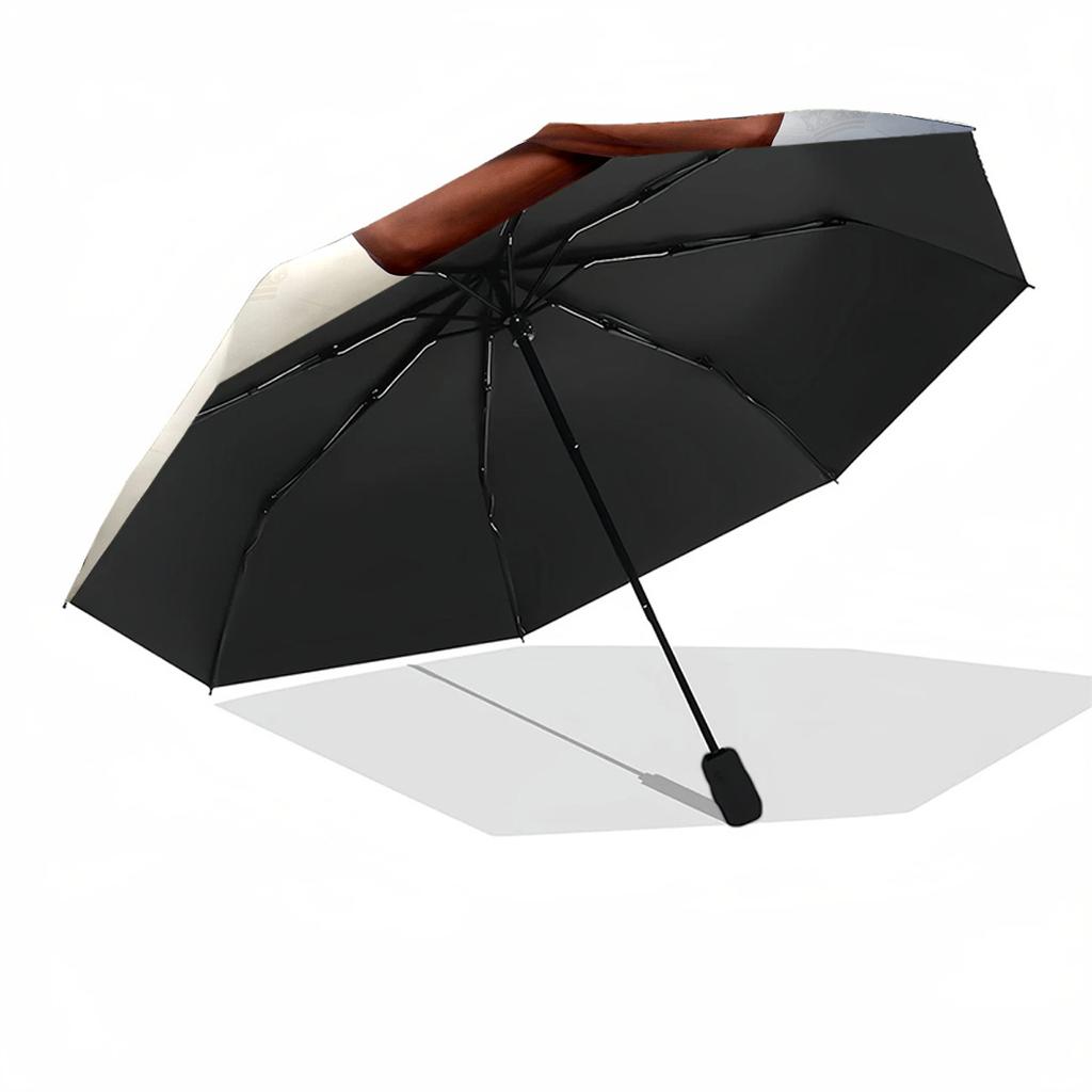 Mbappe Customized Name Umbrella Portable Automatic Umbrella Folding Umbrella with 8 Ribs Foldable Design Travel Essential Elegant Spiritual Gift