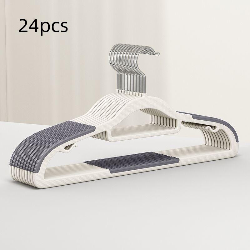 Plastic Clothes Hanger Non-Slip Adult Home Use Wardrobe Hanger for Bedroom Balcony Drying Garment Rack