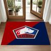 LOSC Lille FC Design Crystal Velvet Rug Soft Decorative Mat for Bedroom Entrance