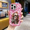 Phone Case: 2D Flat Design Suitable for iPhone 18 17 16 15 14 13 Pro Protective Case, Couple Style, Rock Skull, Christmas and Halloween Gift