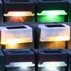 1/2/4PCS LED Solar Step Lamp Path Stair Outdoor Garden Lights Waterproof Balcony Light Decoration for Patio Stair Fence Light