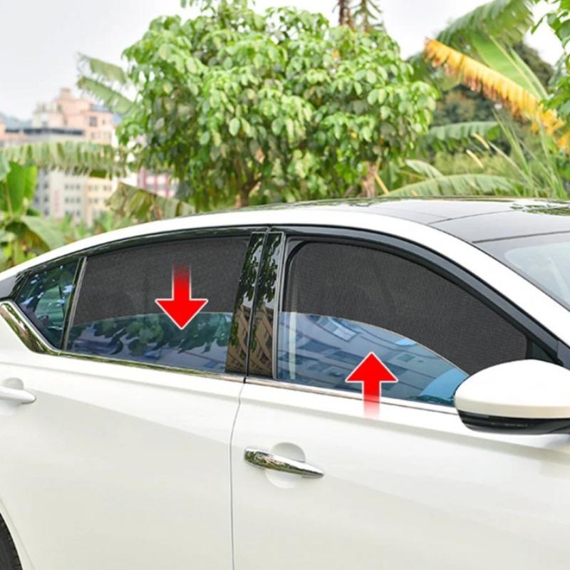 Magnetic Car Sun Shade Anti-UV Front/Rear Window Sunshield Shadow Mesh Glass Shading Car Privacy Shield Auto Interior
