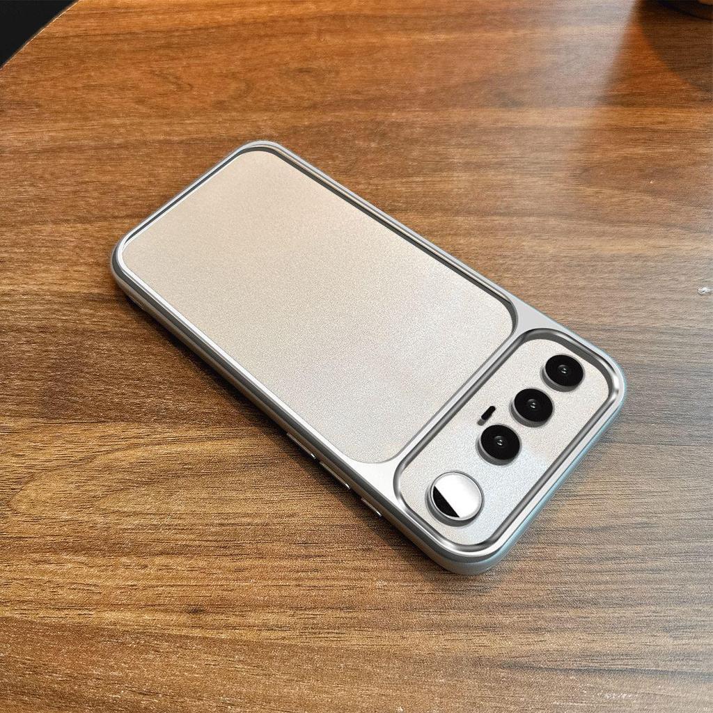 Case for realme 16 5G Metal Texture Matte Back Soft TPU Bumper Shockproof Cover