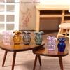1 bucata 1:12 Vază din sticlă în miniatură pentru casă de păpuși Aranjament floral ghiveci Borcan de depozitare Grădină Decor pentru casă de Crăciun