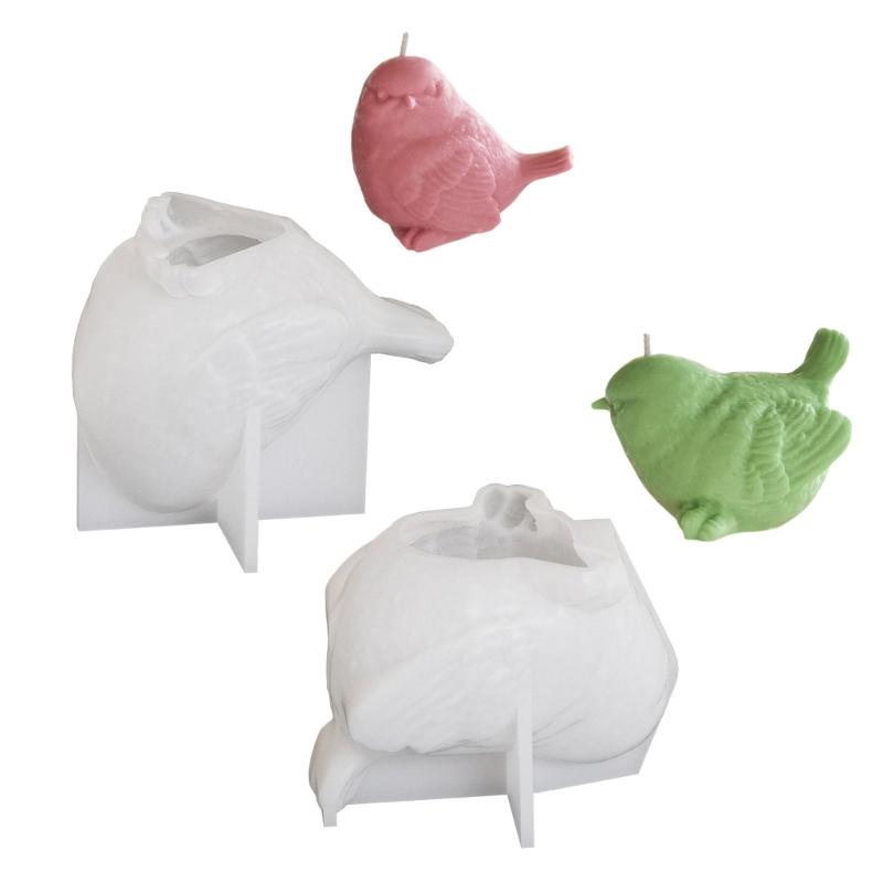 Flexible Silicone Mold for Creating Unique 3D Bird Figurines Accessory for Enthusiasts and Home Decoration Daily Use