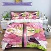 Mitsuri & Iguro 3pcs Bedding Set Duvet Cover Closure Includes 1 Duvet Cover & 2 Pillowcases for All Seasons Bedroom Home Dorm Decor