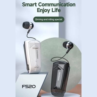Fineblue F520 Wireless Business BT5.3 Headset in-Ear Retractable Earphone Hands-free Sport Driver