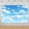 Blue Sky White Cloud Background Natural Landscape Home Party Decoration Backdrop Portrait Photography Banner Baby Shower Props