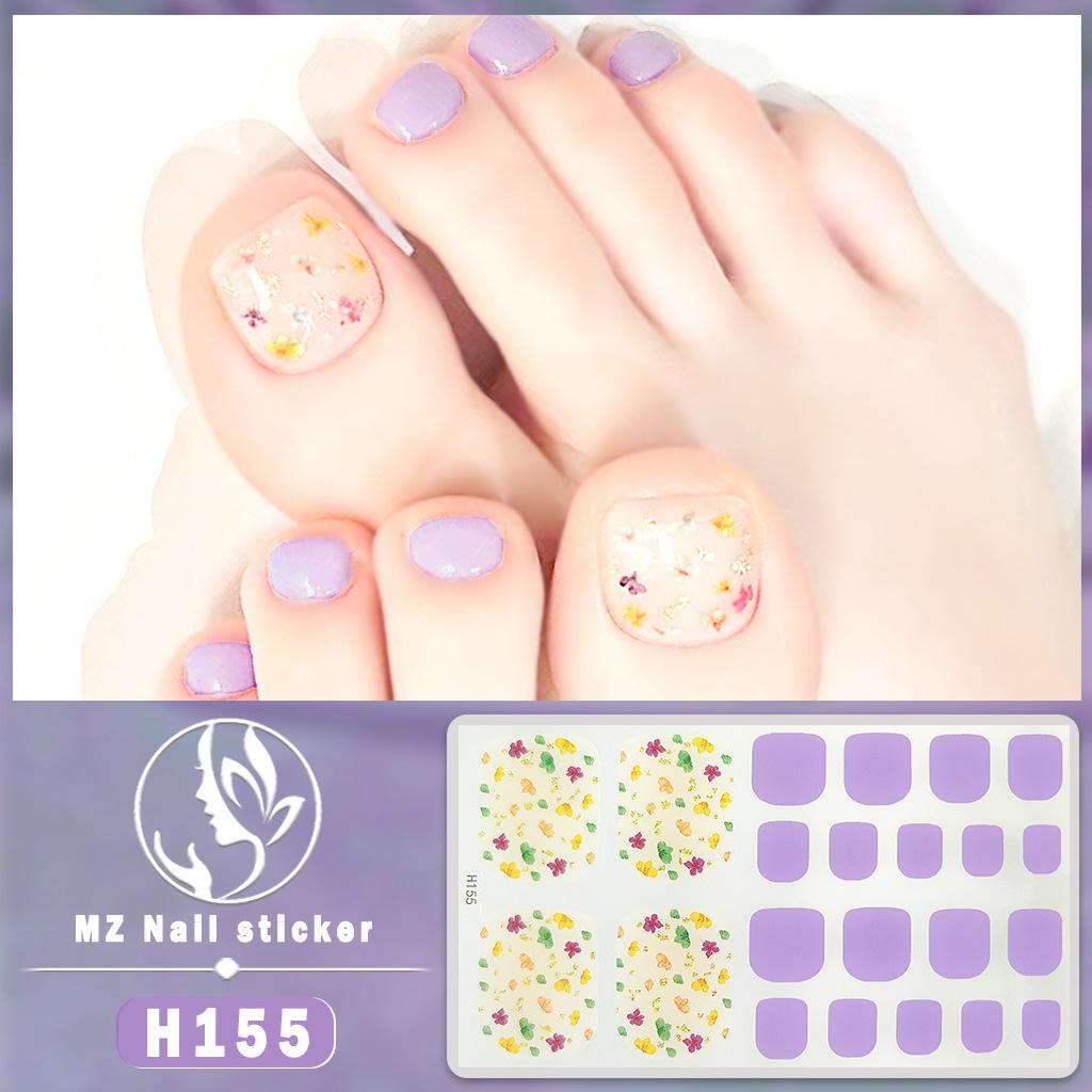 H New Nail Sticker 3D Diamond Nail Sticker Waterproof Long-lasting White Nail Sticker