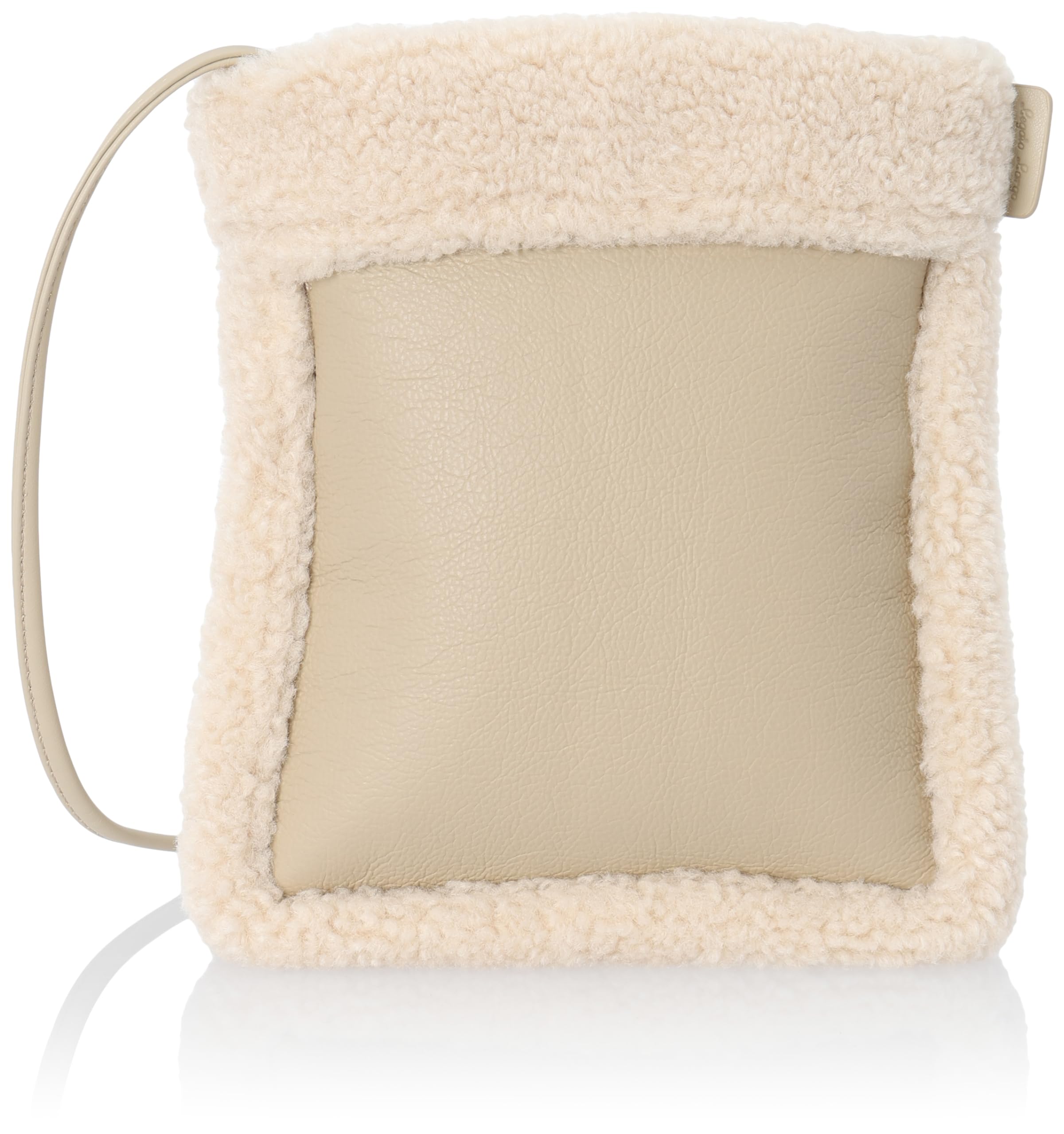 Мини-сумка через плечо Legato Largo, двусторонняя, из искусственного мутона