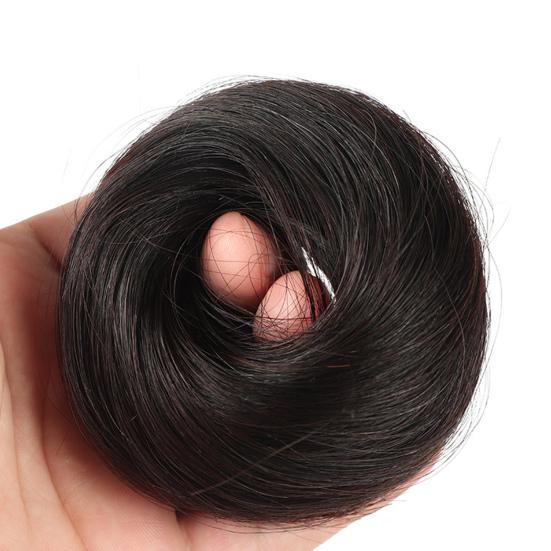Chignon Hairpiece Elastic Attractive Smooth Bun Ponytail Hair Pieces for Ladies