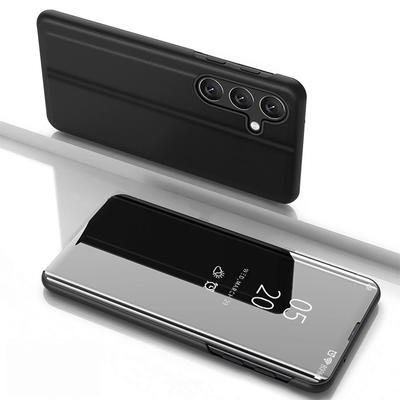 Flip Case Cover for Samsung Galaxy S25+ Clear View Case - Black