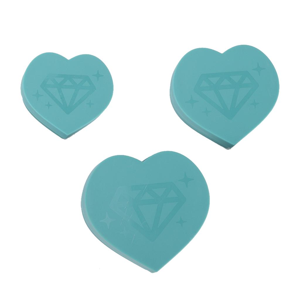 Rhinestone Painting Trays New Love Heart Shape DIY Multifunctional Crystal Screening Storage Tool SetBlue Number 2