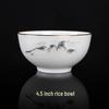 Chinese Ink Landscape Bone China Rice Bowl