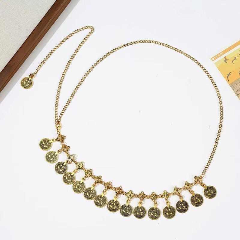 

Ретро Панк Металлическая Кисточка Поясная Цепь: Этническая подвеска и универсальный аксессуар