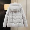Autumn Winter Thicken Warm Parka Women Casual Sweety Solid Color Big Pocket Loose Hooded Coat Jackets Outwear