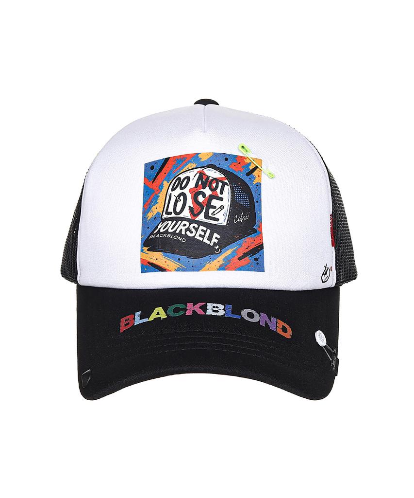 BLACKBLOND Vividi Pop Clash Trucker Mesh Cap (Black)
