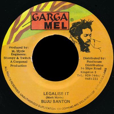7inch Record BUJU BANTON - Legalise It NONE Garga Mel Jamaica Reggae, Ska & Dub Used
