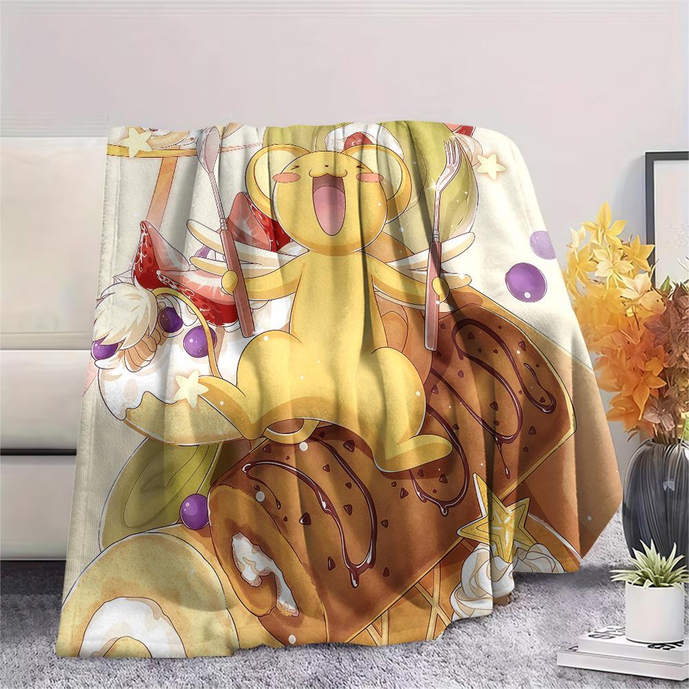 

Cardcaptor Sakura Kero Theme flannel blanket, lightweight and warm for home use, ideal gift for fans 75x90cm