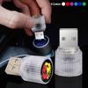 USB LED Car Light Auto Interior Atmosphere Light Emblem G For Abarth Fiat Ducato 500 500L 124 Spider Coupe Panda Doblo Car Gadgets