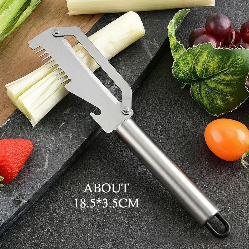 Multi Functional Stainless Steel Handle Peeling Scallion Knife Scraping Knife Household Scallion Peeling Tool