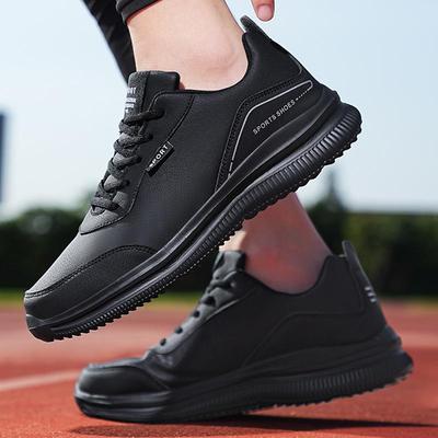 39-48 Autumn Leather Sneakers Men's Casual Size Fashion Fitness Running Shoes