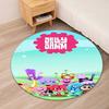 Jelly Jamm Printed Round Rug Carpet Chair Rug Area Rug Entryway Doormats,for Office Chair Living Room Bedroom Kitchen Room.
