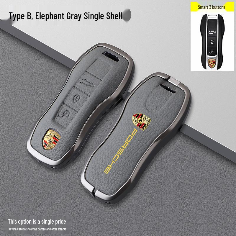 Porsche Model B Elephant Grey Key Case
