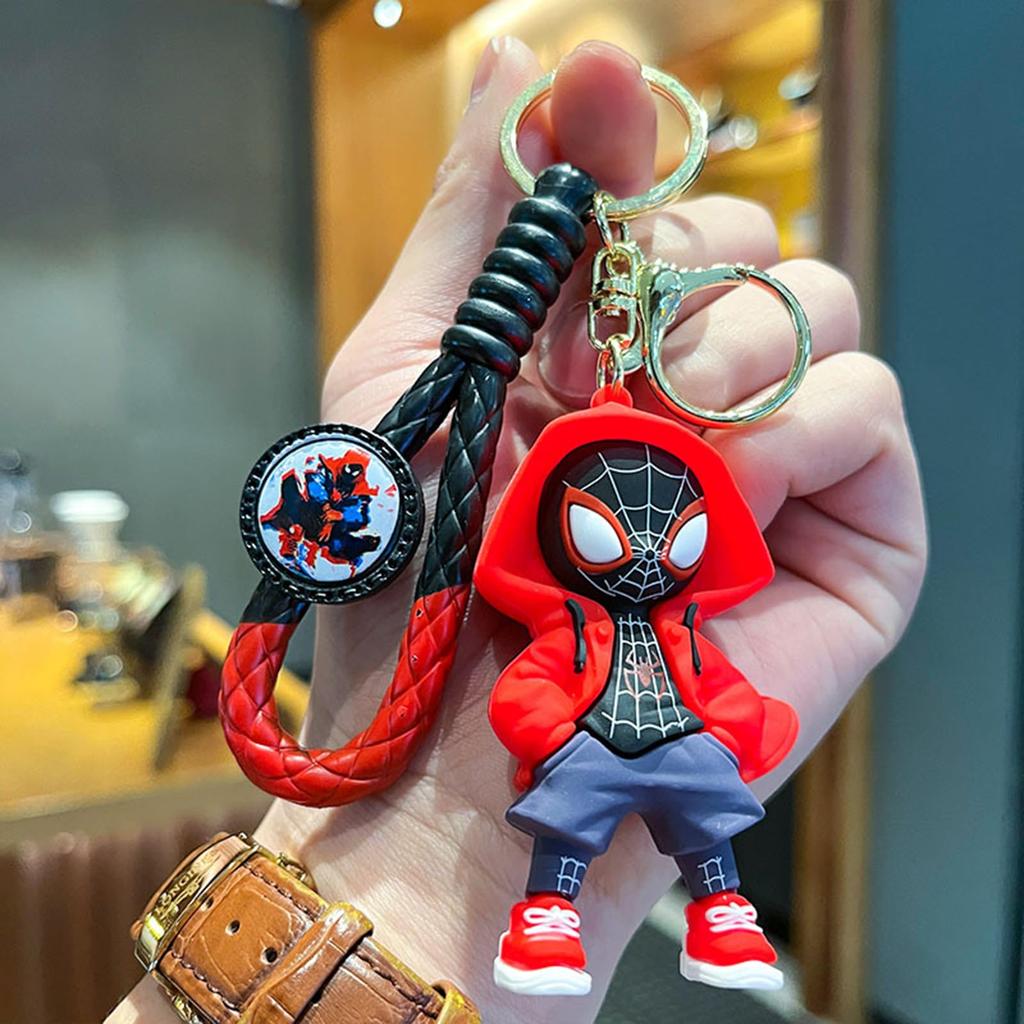 [Fehose] Keychain Fashion Hero Cartoon Design Car Keychain Cute Backpack
